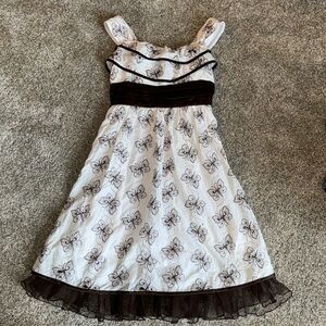 Mymichelle brand dress size 12 (brown & white)